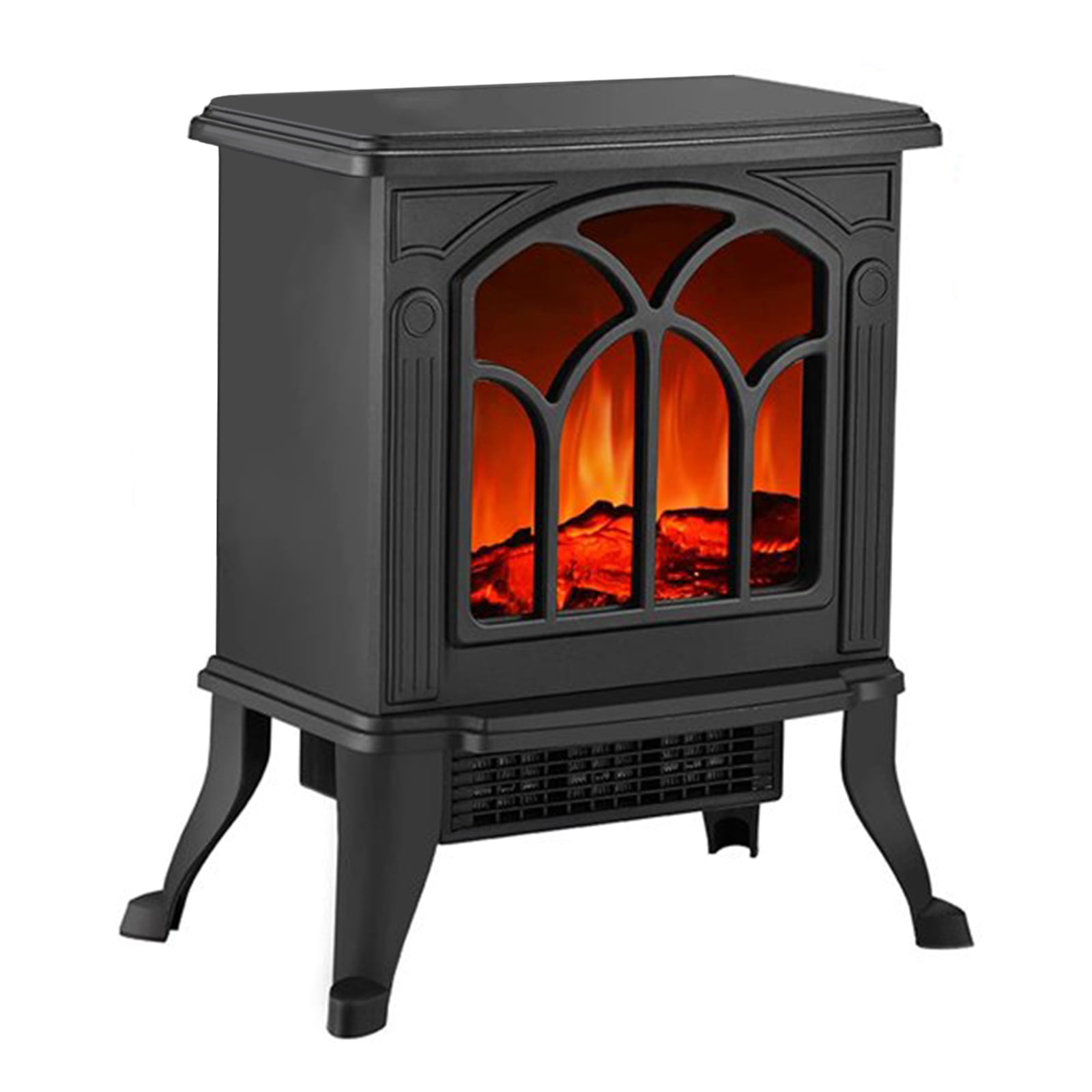 GIVIMO Portable Electric Fireplace Heater Stove Freestanding Infrared Stove, Black