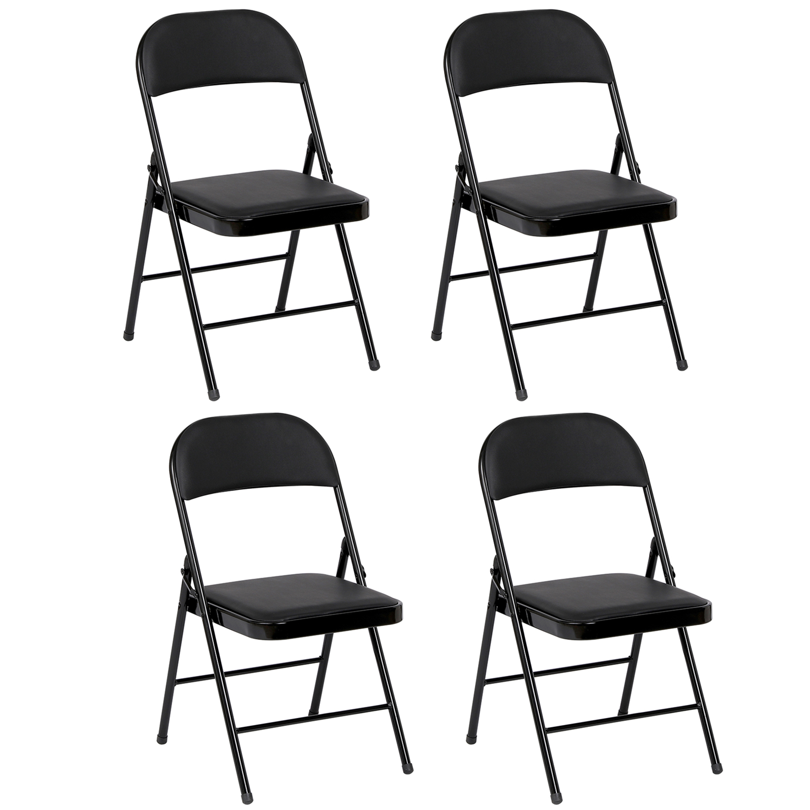 Mainstays Folding Metal Stool, Black