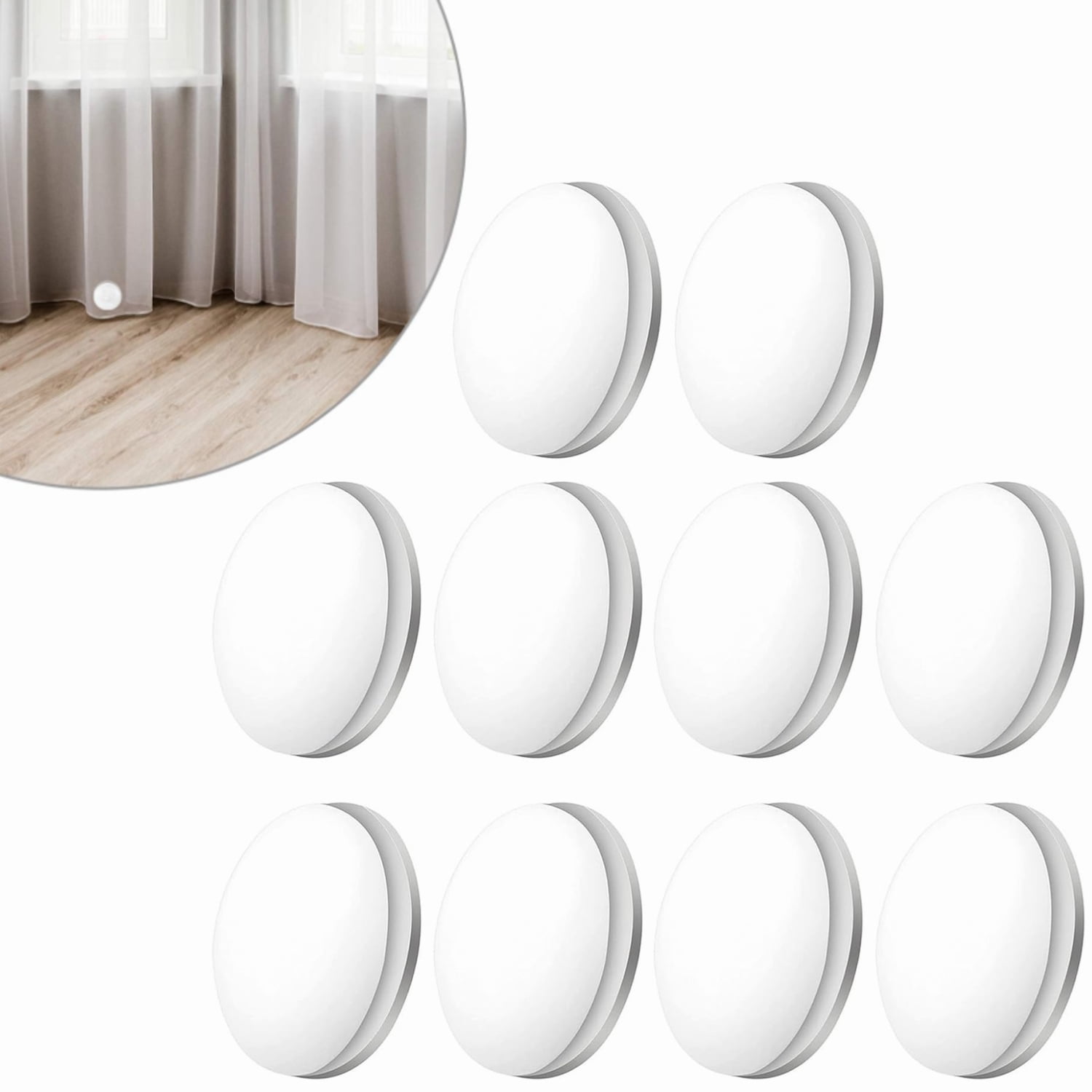 Drapery Magnets GIXUSIL 10Pcs Magnetic Curtain Weights, 4cm Round Curtain Magnets ...