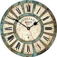 thumbnail image 1 of GIXUSIL 12 Inch Silent Non-Ticking Rustic Wall Clock Roman Numerals Wooden Round Home Decorative Wall Clocks Battery Operated Indoor Vintage French Clocks or Living Room Farmhouse Deco, 1 of 6