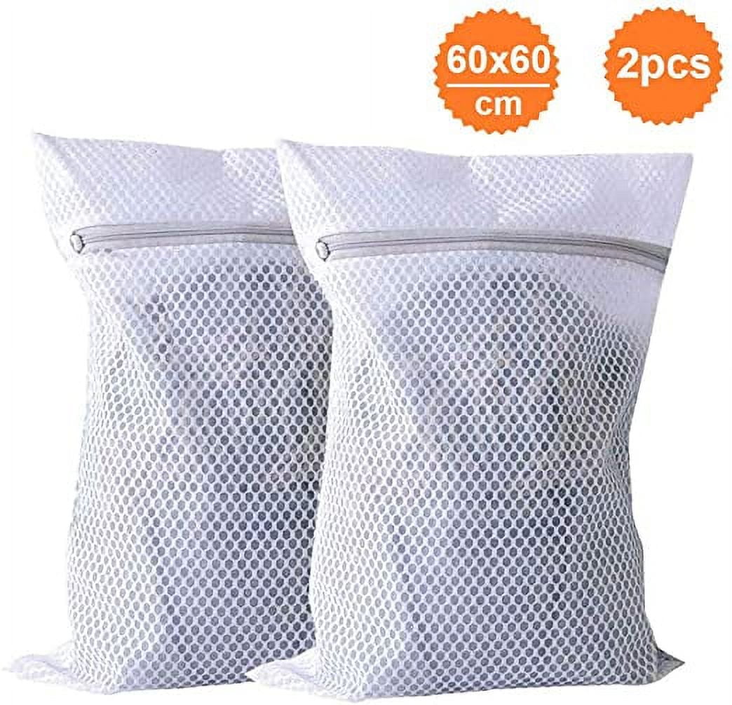 GIXUSIL 2 Pcs Large 24*24" Heavy Duty Mesh Laundry Bags, Durable