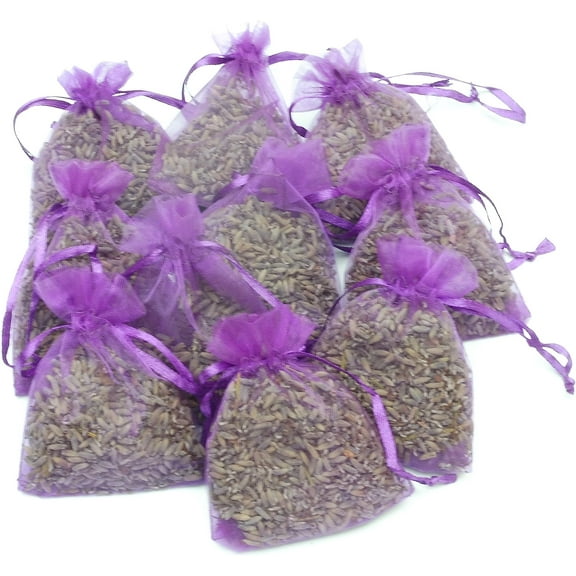 GIXUSIL 25 Pack French Lavender Sachets for Drawers and Closets Fresh Scents,Purple Sachets Home Fragrance Sachet
