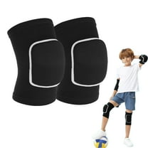 GIXUSIL 2Pcs Elbow Pads with Thicken Sponge Pad for Basketball/Football/Dance, Black Breathable Protective Volleyball Elbow Pads Fitness Arm Knee Protector Volleyball Sponge Support for Everyone（S）