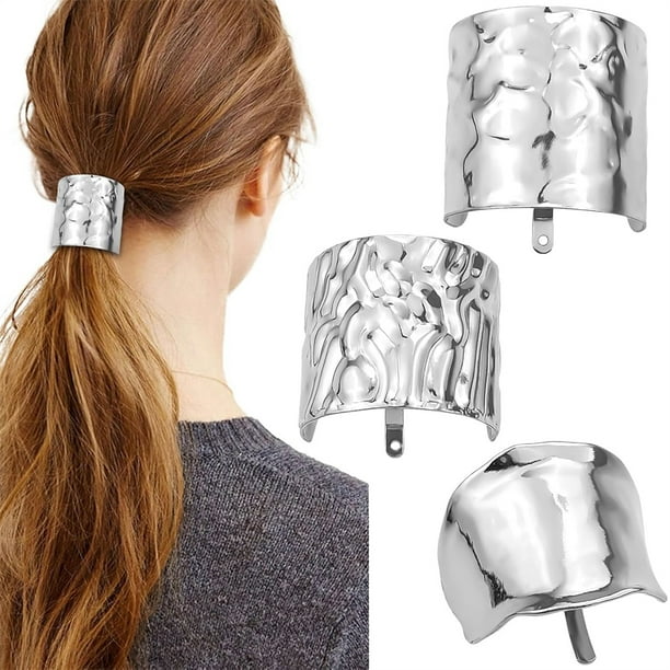 MILK X SODA METALLIC SCRUNCHIE SILVER MILK X SODA METALLIC SCRUNCHIE SILVER