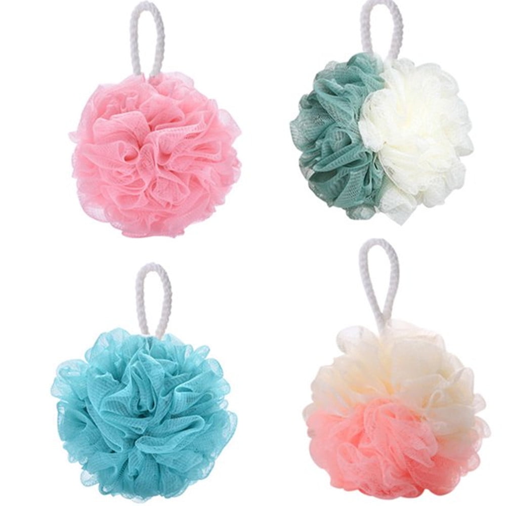 GIXUSIL 4 Pieces Shower Sponge 75g Bath Loofahs XL Body Wash Sponge