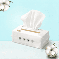 thumbnail image 1 of GIXUSIL 50 Disposable Face Towel XL, Face Towels, Soft Cotton Dry Wipes Facial Cloths Towelettes for Washing and Drying, Facial Tissue for Cleansing, Skincare and Makeup Remover,White, 1 of 6