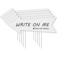 thumbnail image 1 of GIXUSIL 6 Pack Blank Arrow Yard Signs with Stakes,White Wedding Directional Yard Sign Arrow Party This Way Signs for Weddings, Birthday Party, Guidepost Decorations, 17 x 6 inches, 1 of 7