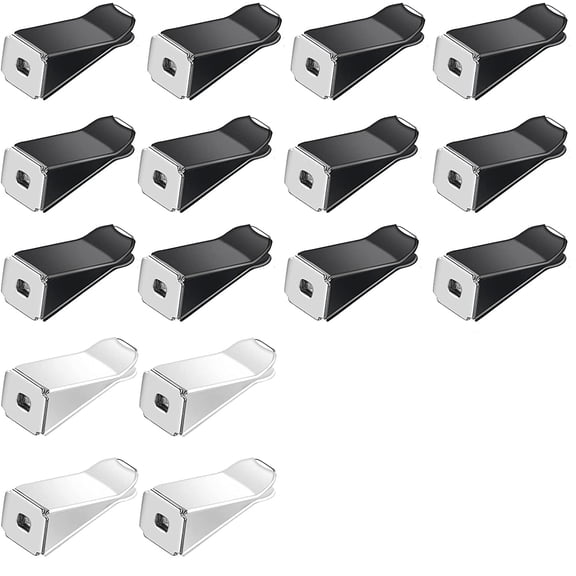 GIXUSIL 60 PCS Vent Clip for Car Freshies, Car Air Freshener Vent Clips Bulk with Square Head for Car Outlet/Home DIY/Crafts Projects, 11 mm, 30 Black/30 White