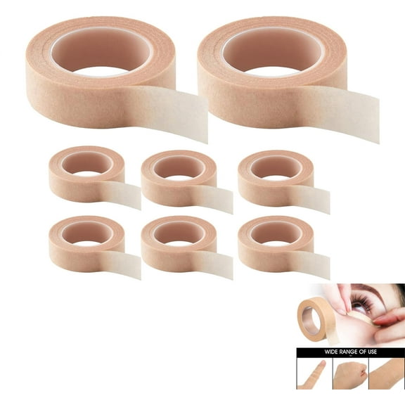 GIXUSIL 8 Rolls Micropore Tape 1/2 inch, Paper Tape Medical Sensitive Skin, Self Adhesive Nose Tape, Surgical Tape for Wound Care, Face Gauze Tape, Medical Tape for Wound Care, 9 Yards
