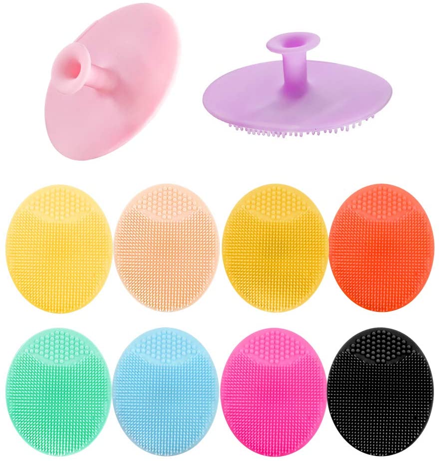 GIXUSIL 9PCS Silicone Facial Cleansing Brush,Super Soft Face Scrub