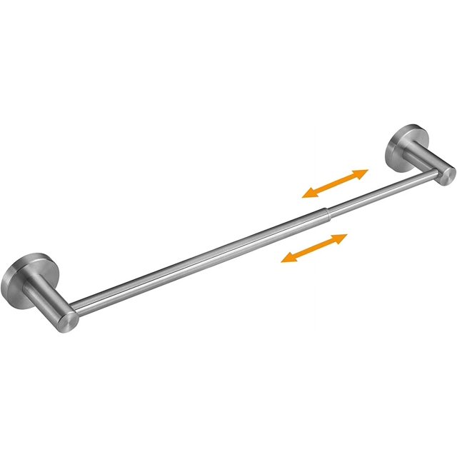 GIXUSIL Adjustable 19.7 to 34.6Inch Single Towel Bar for Bathroom
