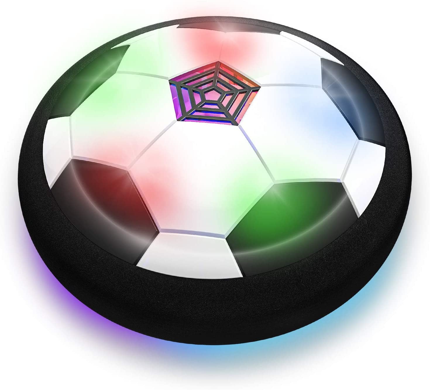 GIXUSIL Boy Toys 5-10 Year Old, Hover Soccer Ball Goal Set Air Soccer Football Disc Electric Soccer with 1 Gates Hovering Football with LED Lights Christmas Birthday Gifts
