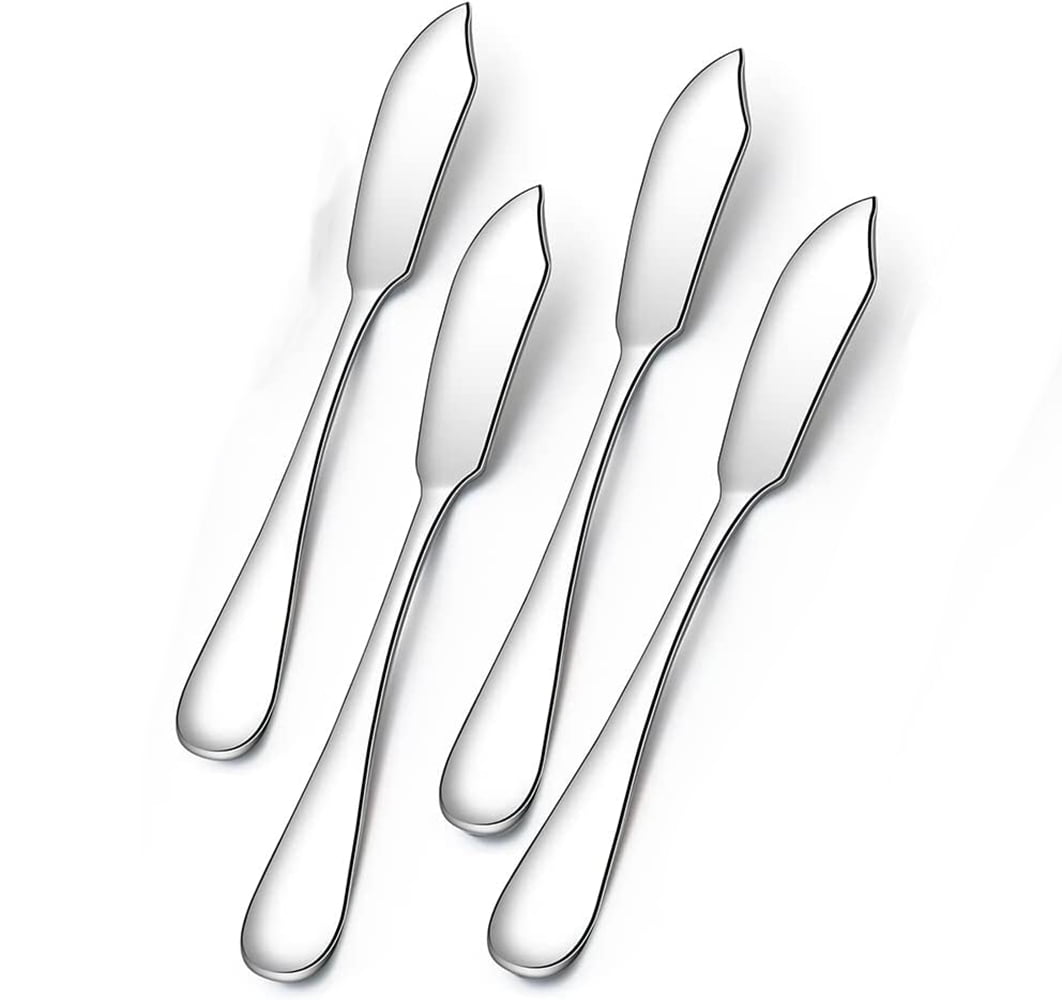 GIXUSIL Butter Knives Set of 4, Cheese Knife, Cheese Spreaders, 5.7