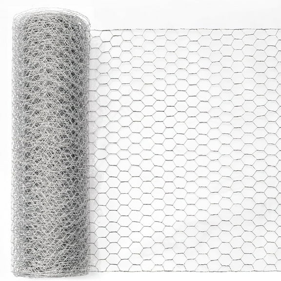 GIXUSIL Hexagonal Floral Netting,39.4x78.7In Floral Arrangement Wire Fence Net,Silver Durable Chicken Wire Craft Netting for Craft,Poultry,Garden