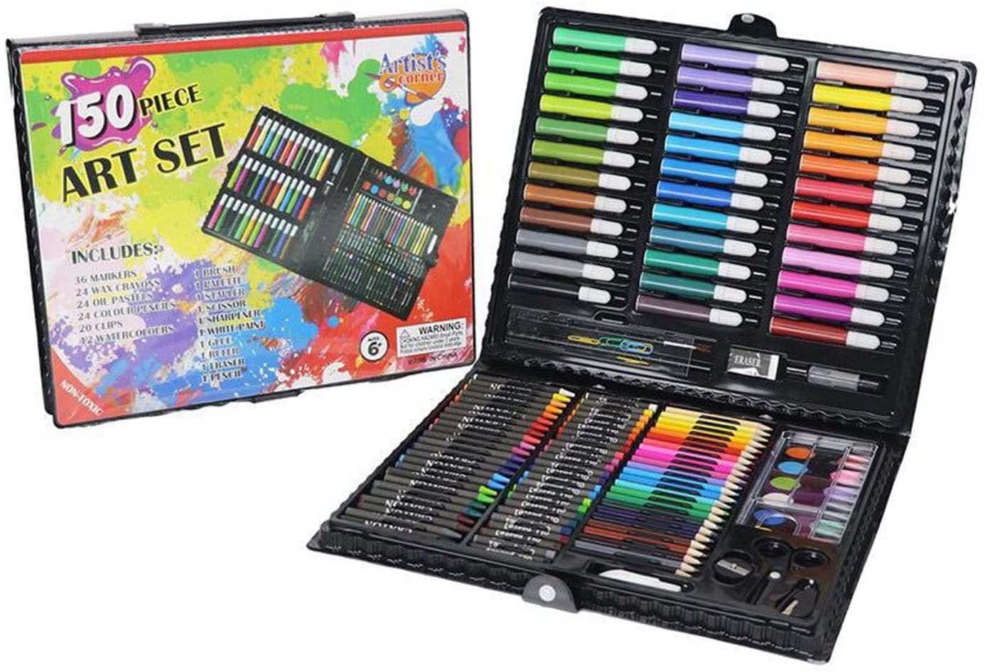 GoXteam Art Set, 150 PCS Art Supplies, Coloring Drawing Painting