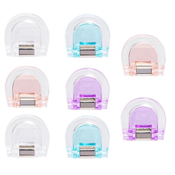 GIXUSIL Leg Adjustable Hem Clip Clothing Clips No Slip Clothing Fixing Clips Adjustable Hem Clip Pant Leg Tightener Instant Shortening for Trousers Dress,8 Pcs Multicolor