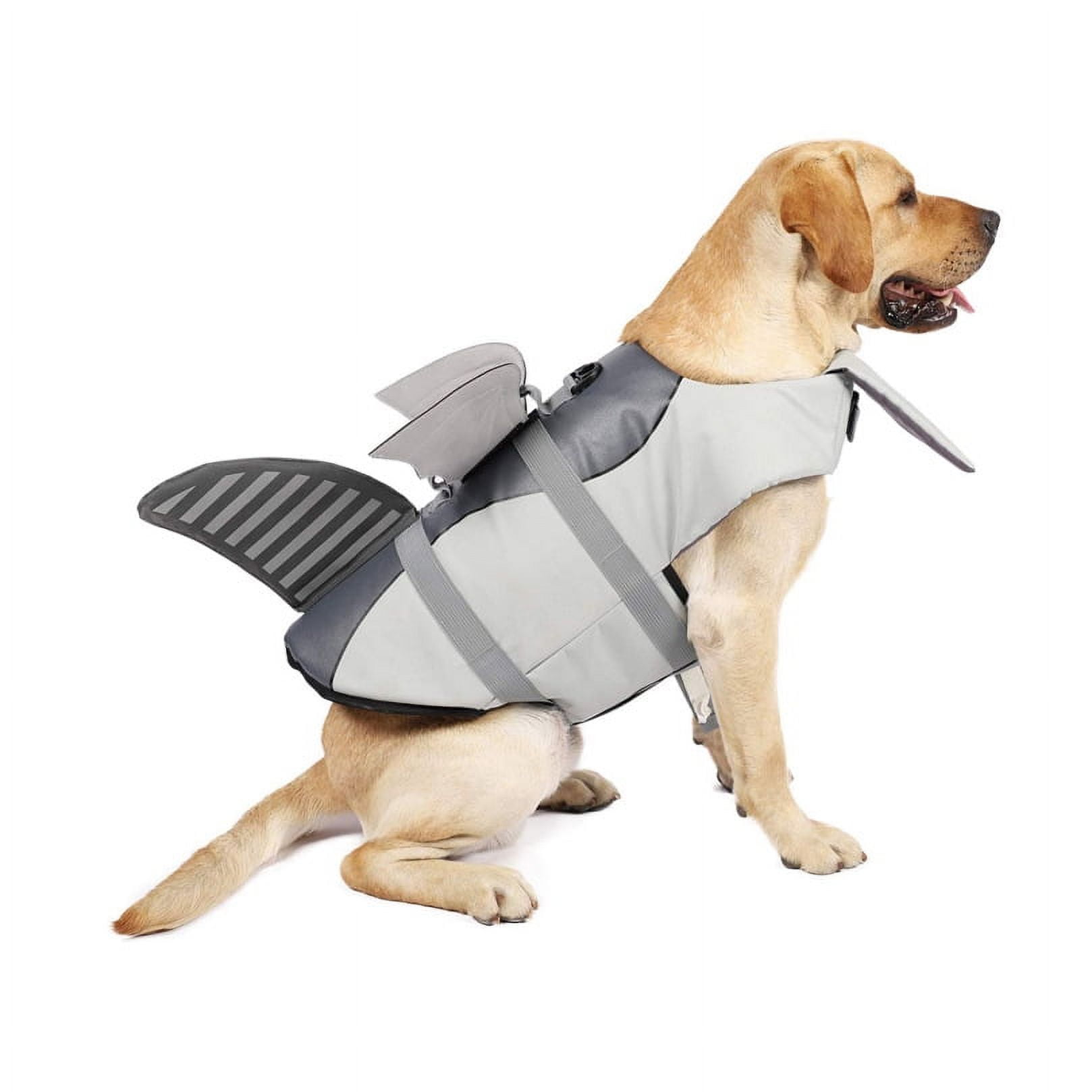 GIXUSIL Medium Dog Life Jacket Ripstop Pet Floatation Vest Saver