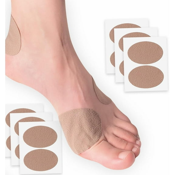 GIXUSIL Moleskin for Blisters, Adhesive Moleskin Padding, Moleskin Pads for Feet, Shoes, Toes, Heel | Blister Prevention Tape Patch for Women Men(8 Sheets - 32 Pieces Total)