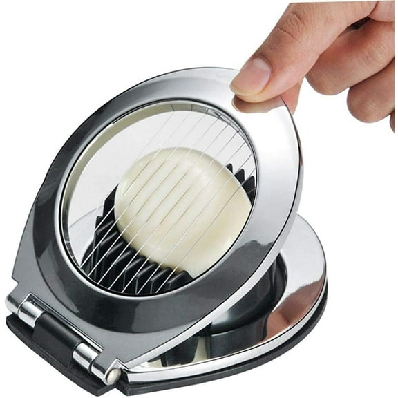 GIXUSIL Multi Function Stainless Steel Egg Slicer for Hard Boiled Eggs Dishwasher Safe Heavy Duty Egg Cutter Kitchen Helper