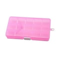 thumbnail image 1 of GIXUSIL Plastic Bead Storage Organiser Box with 15 Adjustable Dividers Earring Transparent Storage Containers Jewellery Box for Small Items Tools Travel (17x10x2cm, Pink), 1 of 7