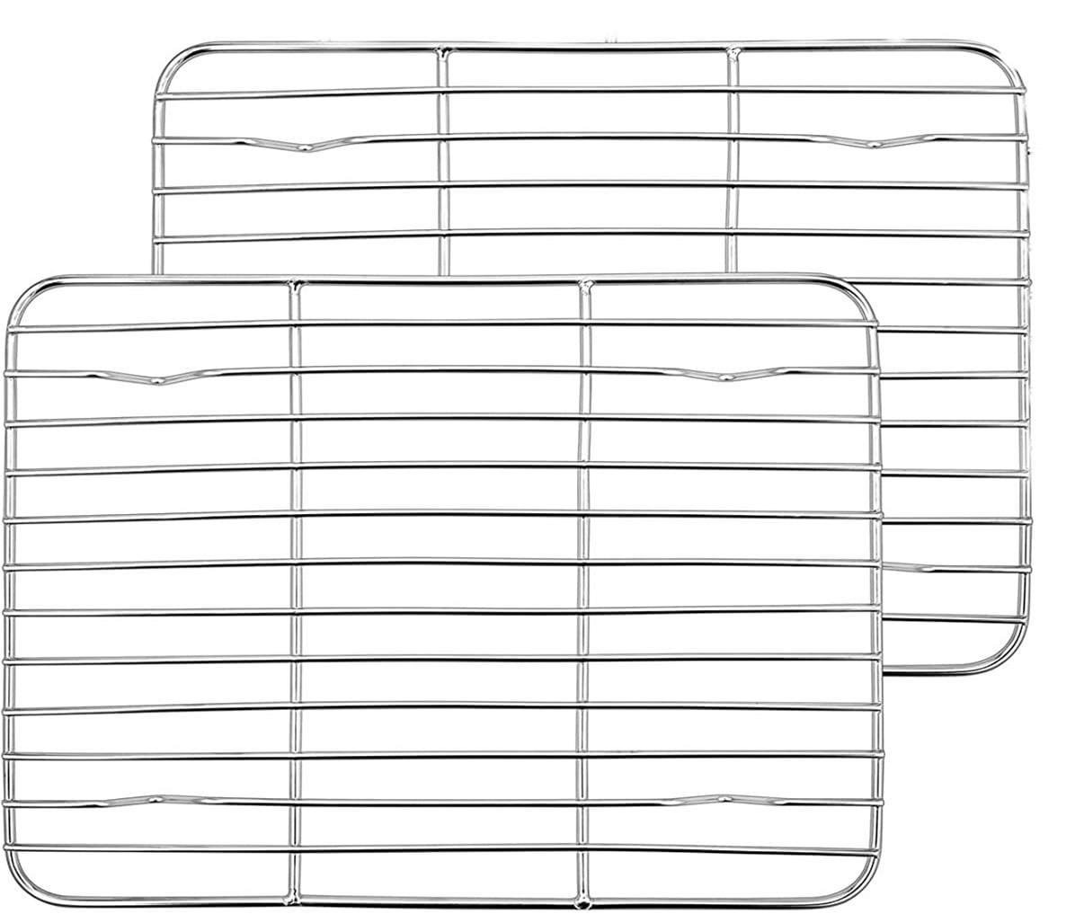 GIXUSIL Small Cooling Rack Set of 2, Stainless Steel Grill Wire Rack