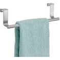 thumbnail image 1 of GIXUSIL Stainless Steel Over Door Towel Rack Bar Holders for Universal Fit on Over Cabinet Cupboard Doors (Sliver), 1 of 5