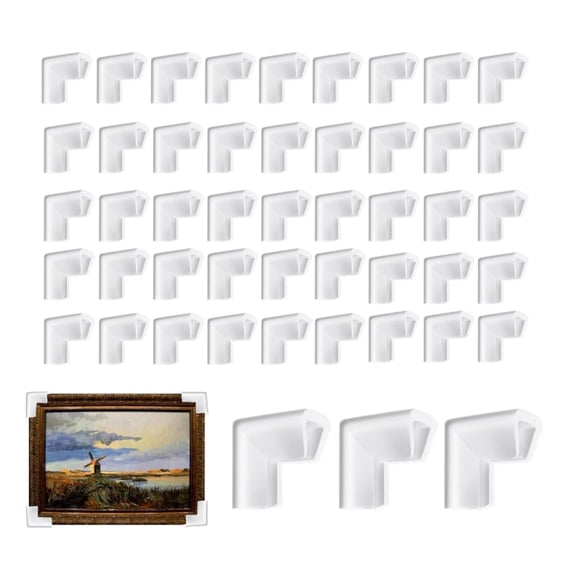 Foam Picture Corner Protectors Edge Protection 3.9x1.4In Thickened Foam Corner Protectors for Moving,Shipping Packaging Edge Protector(48Pack)