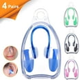 thumbnail image 1 of GIXUSIL Waterproof Silicone Swimming Nose Clip Plugs Earplugs for Adults Children Age 7+ (4 Pack)Multi-Color, 1 of 6
