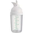 thumbnail image 1 of GIXUSIL White Salad Dressing Bottles,6.7x2.2In Easy Grips Salad Dressing Shaker Dispenser for Home,Homemade Condiment Bottle with Measure, 1 of 6