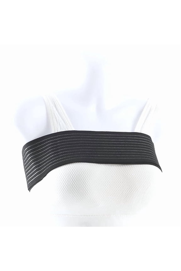 Women's Chest Belt ,Multi-Use Sports Chest Binder - Breathable Anti-Shake Compression Strap ,Breast Support Bandage I Elastic Self-Adhesive Band (Lightweight, Portable)Black