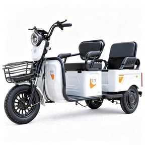 GIYI Electric Tricycle for Adults, Up to 20 MPH, 48V20Ah Lead-Acid Battery, 530 lbs Load Capacity, 3-Wheel Electric Trike Cargo, Up to 31 Miles Range, Folding Rear Cargo Bed, Front Basket