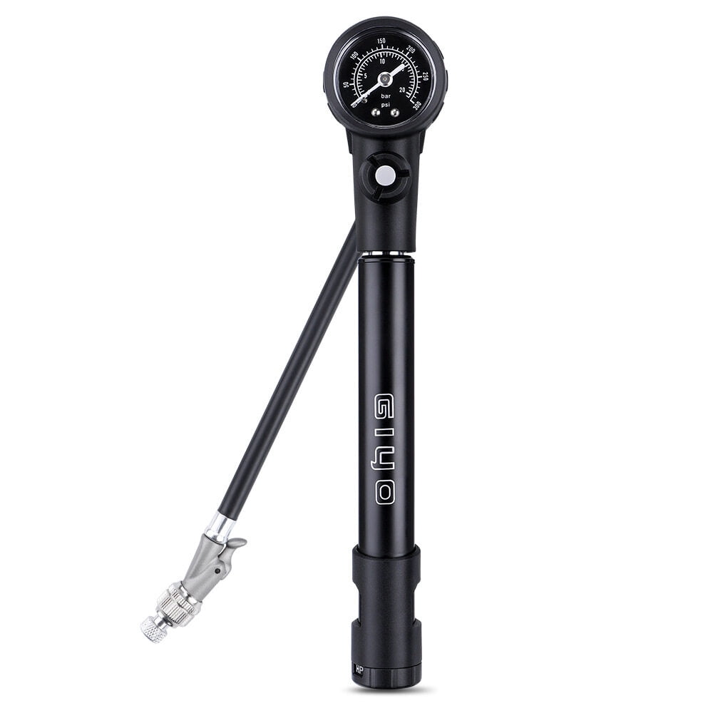GIYO Bicycle Air Pump Portable 300PSI High Pressure MTB Bike Shock Pump with Schrader Presta Valve Gauge for Front Fork Rear Suspension Tire Walmart