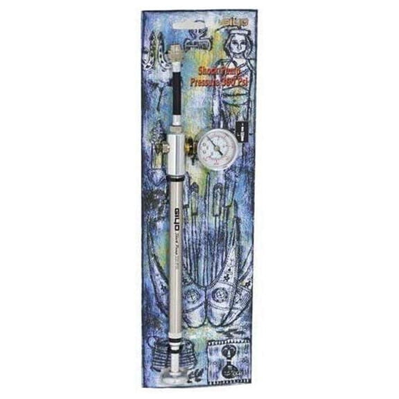 GIYO GS-01 Bike Fork Shock Micro Adjust Button Pump With Gauge, Max. 300 psi #ST1410