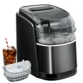 thumbnail image 1 of GIantex Countertop Ice Maker, 26 LBS/24H, 9 Cubes in 6 Mins, Portable Ice Cube Making Machine w/Self-Clean Function, Black, 1 of 10