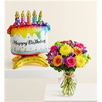 GIfts By Gail Fields Of Europe® Celebration With Birthday Cake Balloon - Large
