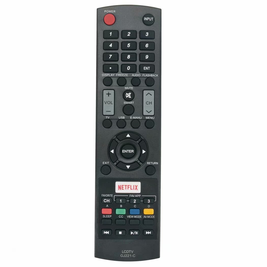 GJ221-C Remote Fit for Sharp Aquos LCD TV LC32LE653U LC