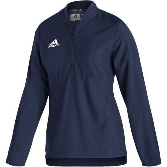 GJ6111 Adidas Women's Sideline 21 Long Sleeve 1/4-Zip Navy 2XL