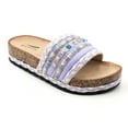 thumbnail image 1 of GJPBGK Women’s Boho Platform Slide Sandals Colorful Open-Toe Summer Flats for Walking, Vacation, Travel & Everyday Outfits, 1 of 6