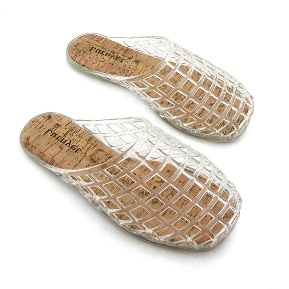 Women Jelly Sandals Breathable Mesh Flat Slippers Summer Slip-On Casual Beach Slippers for Outdoor Travel & Casual Wear