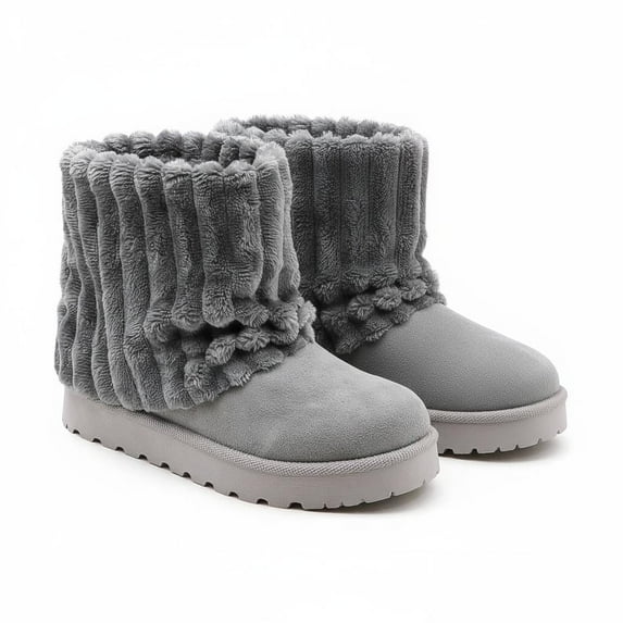 GJPBGK Women's Winter Snow Boots Mid-Calf Outdoor Cold Weather Boots for Walking, Travel & Everyday Wear