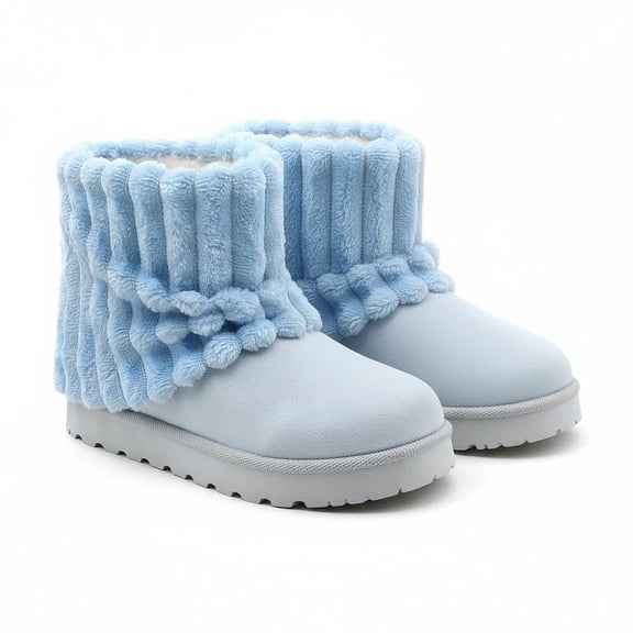 GJPBGK Women's Winter Snow Boots Mid-Calf Outdoor Cold Weather Boots for Walking, Travel & Everyday Wear