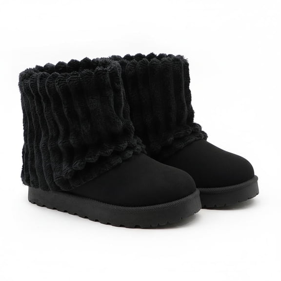 GJPBGK Women's Winter Snow Boots Mid-Calf Outdoor Cold Weather Boots for Walking, Travel & Everyday Wear