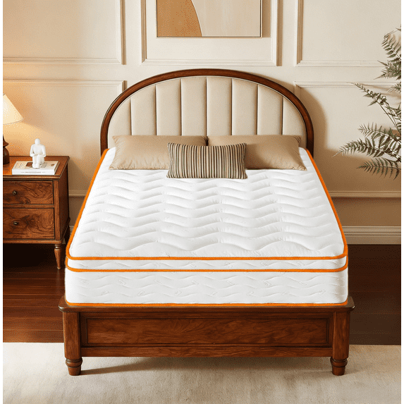 GJQ 10 inch Innerspring Hybrid Mattress, Queen, with Motion Isolation & Strong Edge Support