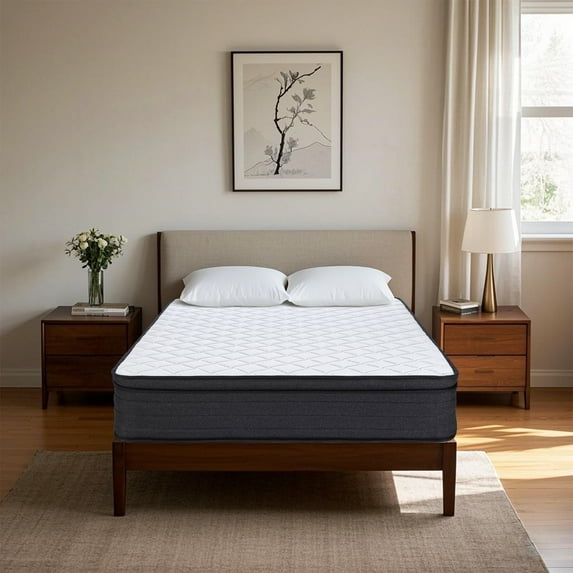 GJQ 12" Twin XL Size Hybrid Mattress, Pocketed Coils Comfortable & Supportive for All Ages