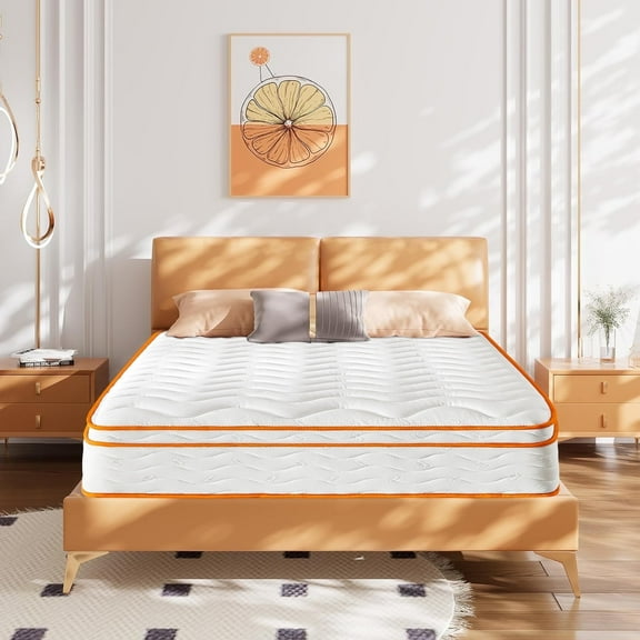 GJQ 12 inch Innerspring Hybrid Mattress, Twin, with Motion Isolation & Strong Edge Support