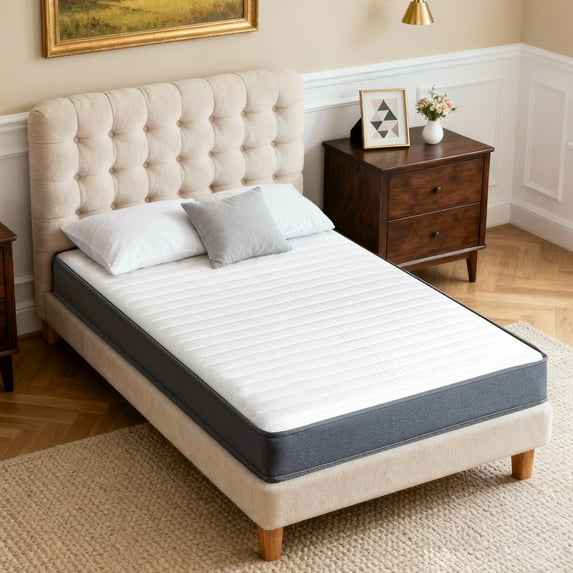 GJQ 6 inch Twin XL Hybrid Memory Foam Mattress in a Box,Pressure Relief,All Age,CertiPUR-US