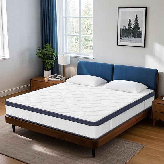GJQ Twin Mattress, Memory Foam Mattress Twin Size, 10 Inch Hybrid Mattress in a Box with Individual Pocket Spring for Motion Isolation & Silent Sleep,CertiPUR-US