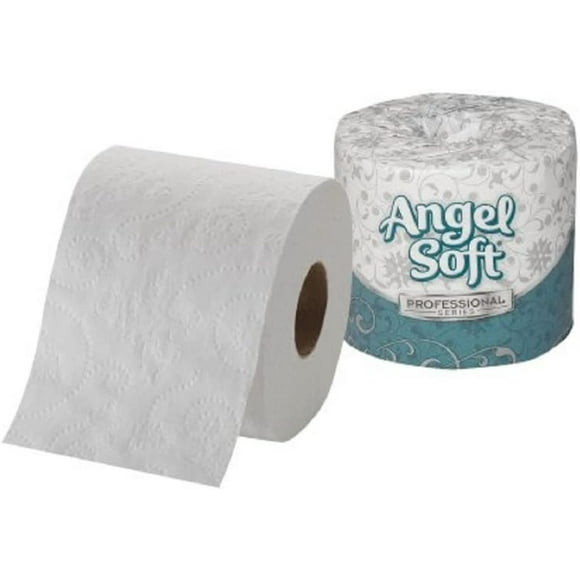 GJSP Angel Soft Professional Series Premium 2-Ply Embossed Toilet Paper by GP PRO, 16840,White, 450 Sheets Per Roll, 40 Rolls Per Case (40-Rolls)