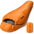 thumbnail image 1 of GJSP Mummy Sleeping Bag | 15-45 ℉ Extreme 3-4 Season Sleeping Bag for Adults Cold Weather– Warm and Washable, for Hiking Traveling & Outdoor Activities, 1 of 9