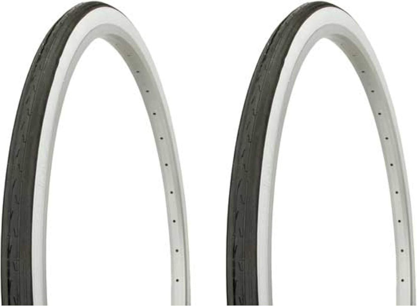 Duro HF-109 26 X 1 3/8 Bike Tires (Pack Of 2) - Black/White Sidewall For Cruiser & Chopper Bikes - View #2